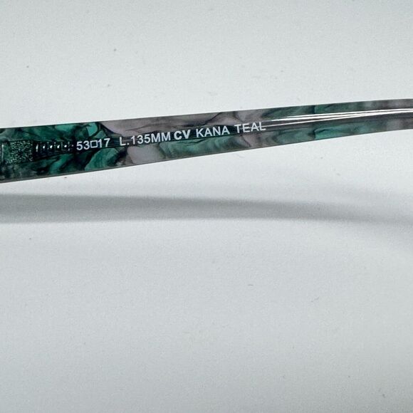 BCBGMAXAZRIA Kana Teal Eyeglasses Frame 53-17-135mm H13480 - Picture 6 of 7